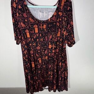 Torrid Halloween Themed Dress in Black and Orange size 2x EUC